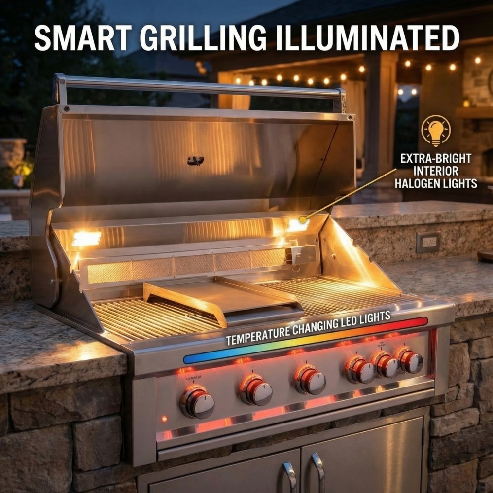 Ruby Smart Grilling Illuminated — Heat-Sensing LED System