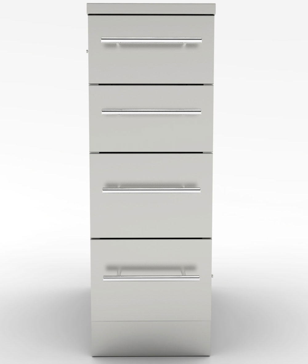 Sunstone 12" 4 Multi Drawer Storage Base Cabinet - SBC12SMD