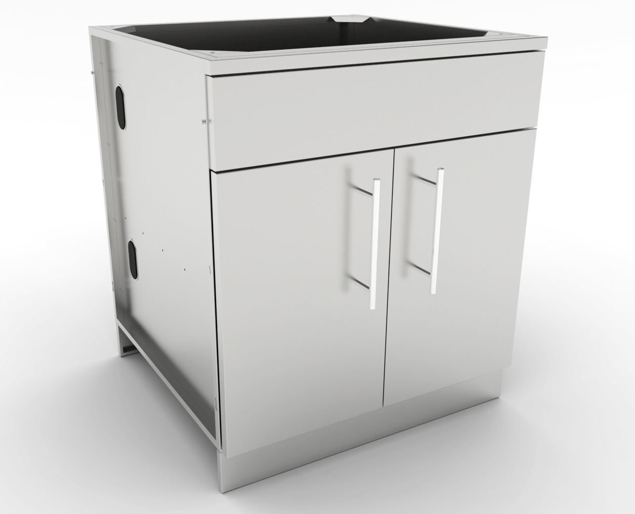 30" Double Door Base Cabinet w/Shelf & Reversible Top Drawer or False Panel - SBC30CDD