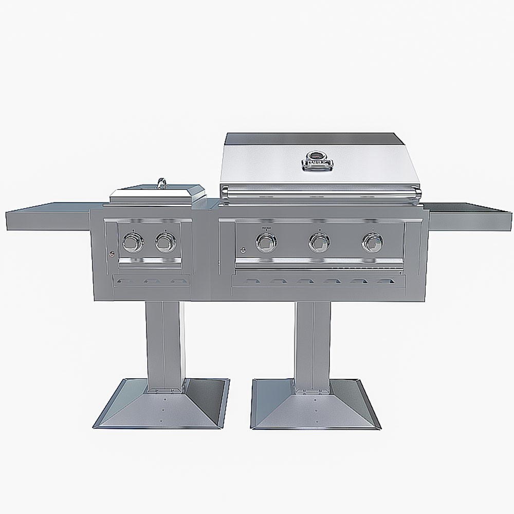 Ruby Pro Duo™ — 3-Burner Grill & Double Versa Burner 2