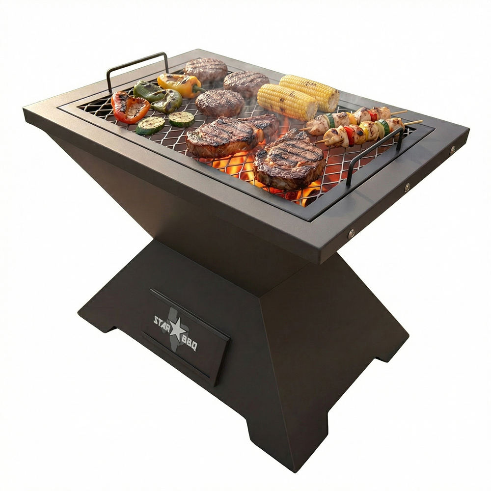 24" Smokeless Fire Pit — Base Rim & ExGrate
