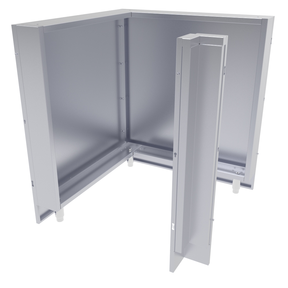 90 Degree 31” X 31” Component Cabinet Back Panel Package - SCC31BP90 & SCC3SP90