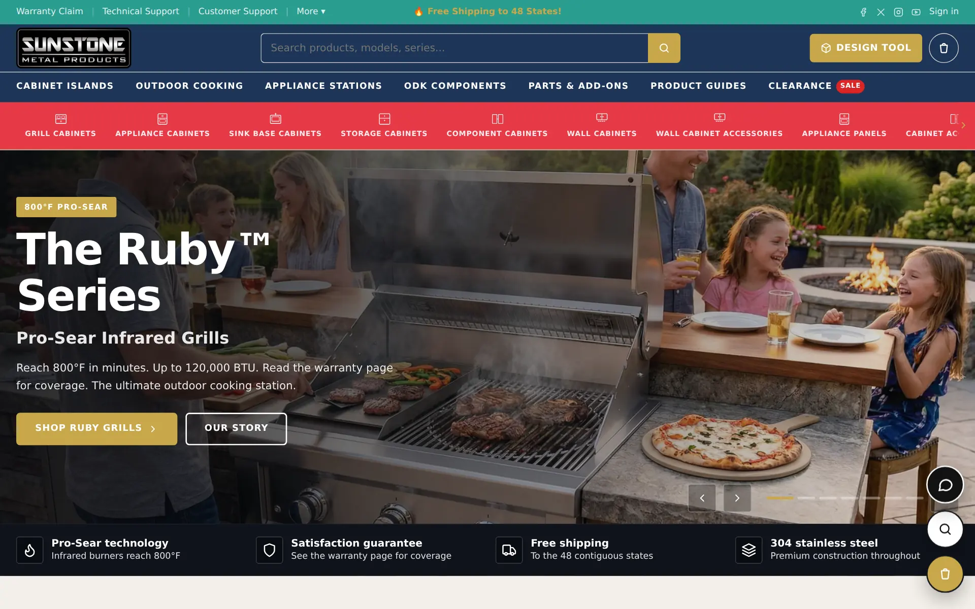 Sunstone Metal Products — the live site's home page