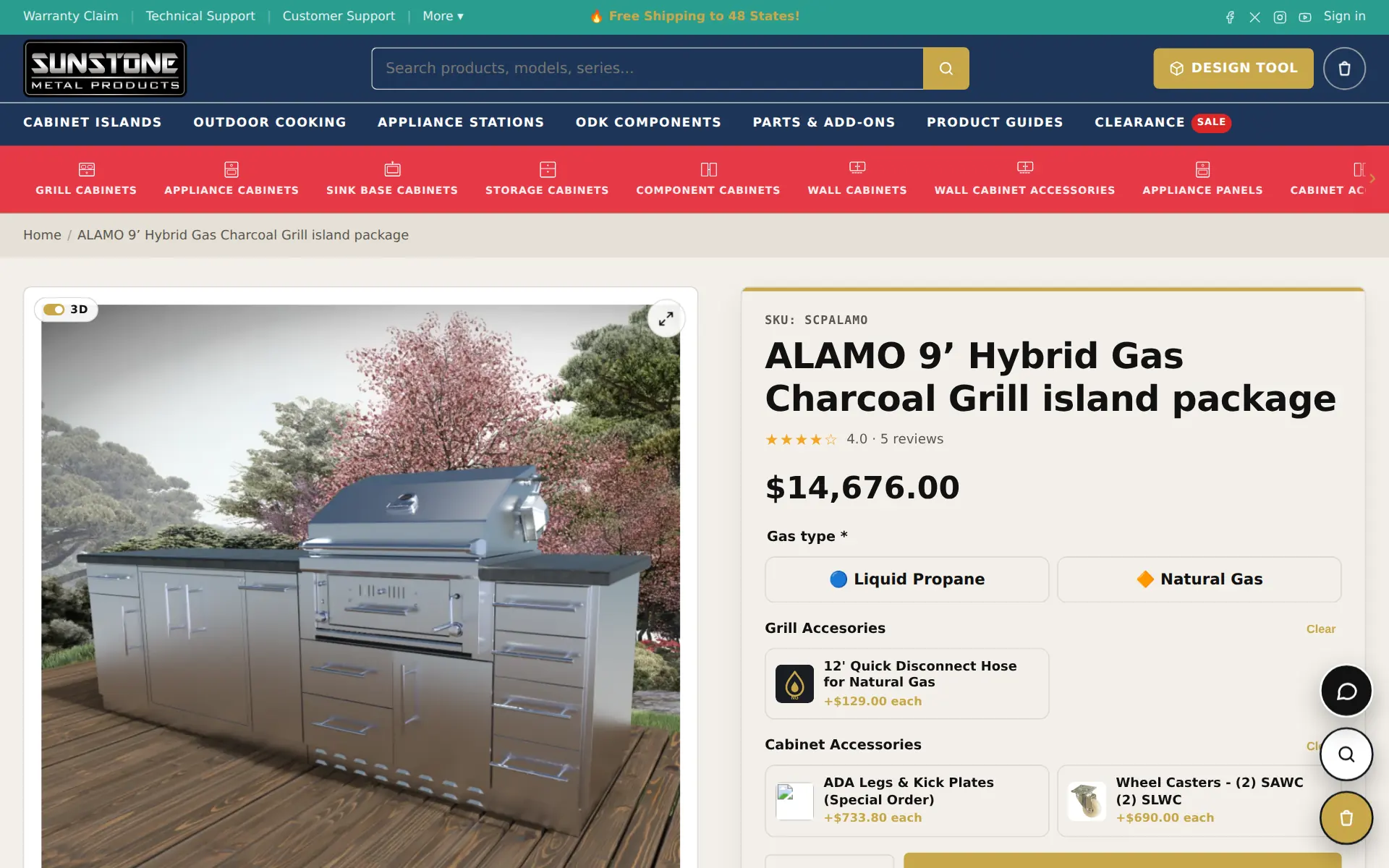Product pages: Options, add-ons and a 3D view on the page