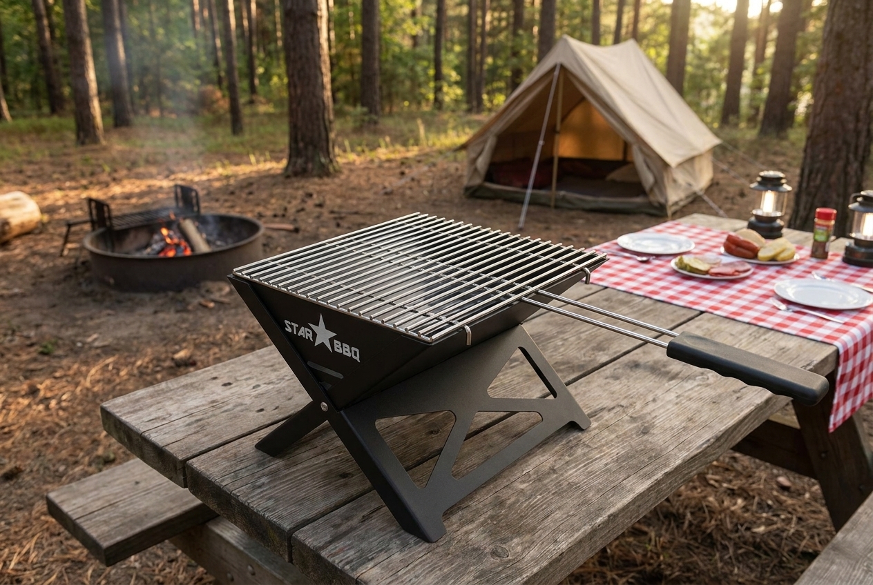 Folding A-Frame Camper Grill, photo 2
