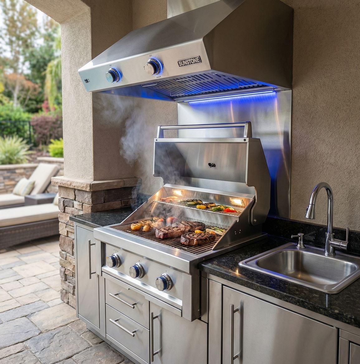 Vent hoods made for outdoor grills