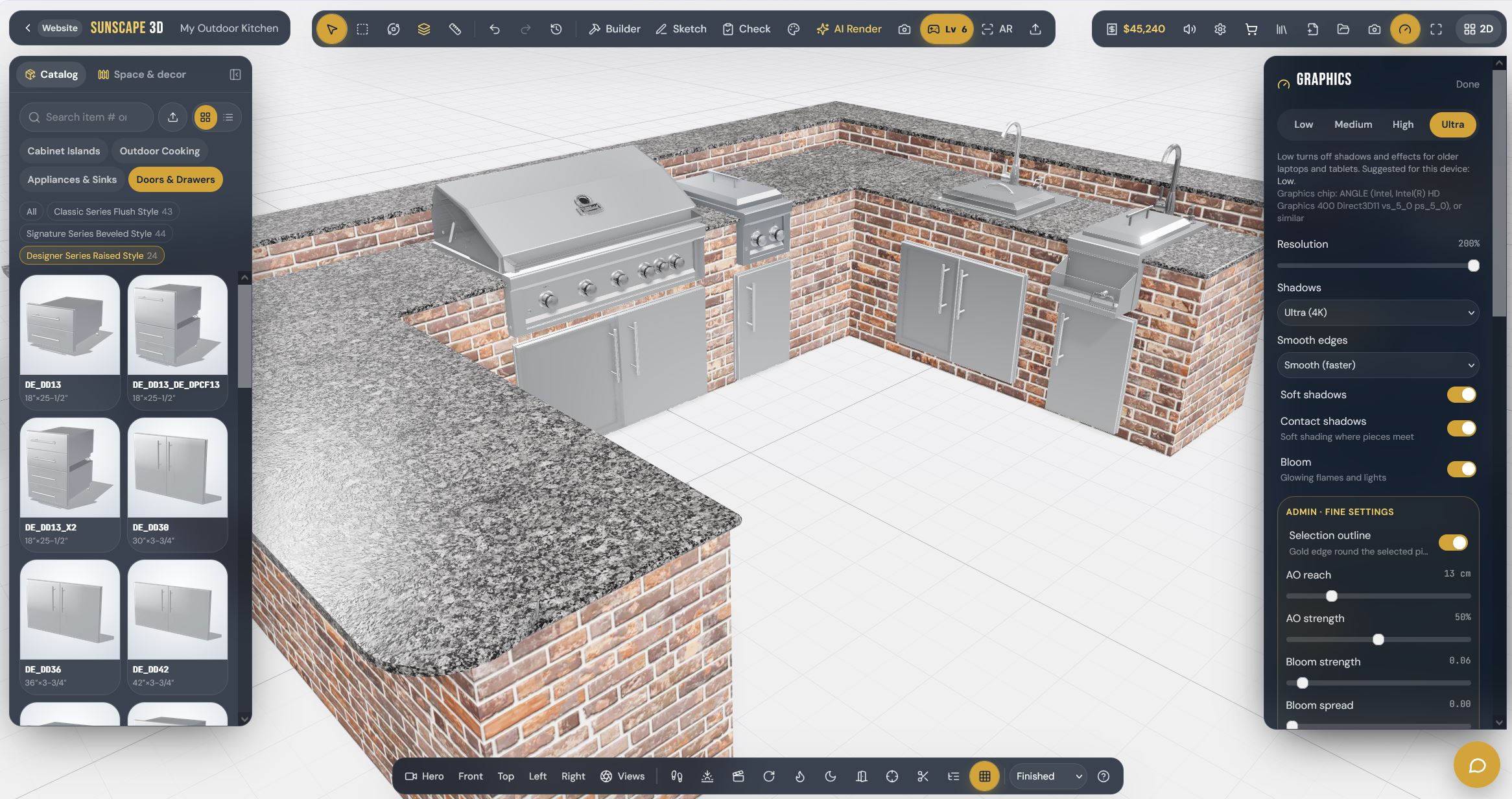 Free Outdoor Kitchen Design