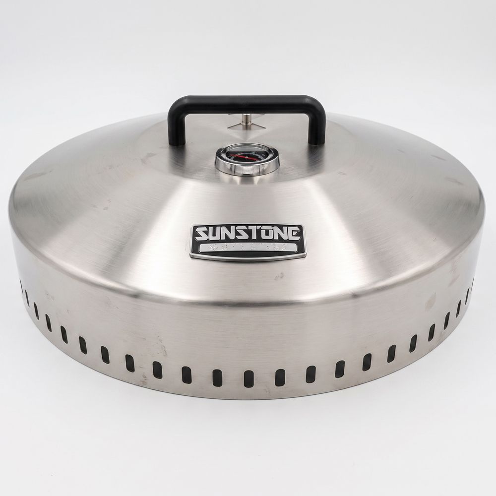 Sunstone 24" Diameter Hood with Exhaust Vent and Temperature Gauge - SUN24PCB-HOOD